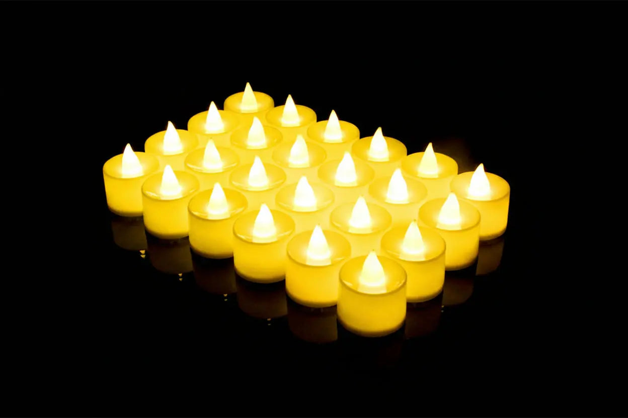 Bougies LED chauffe-plat pour photophore Photophore-bougeoir