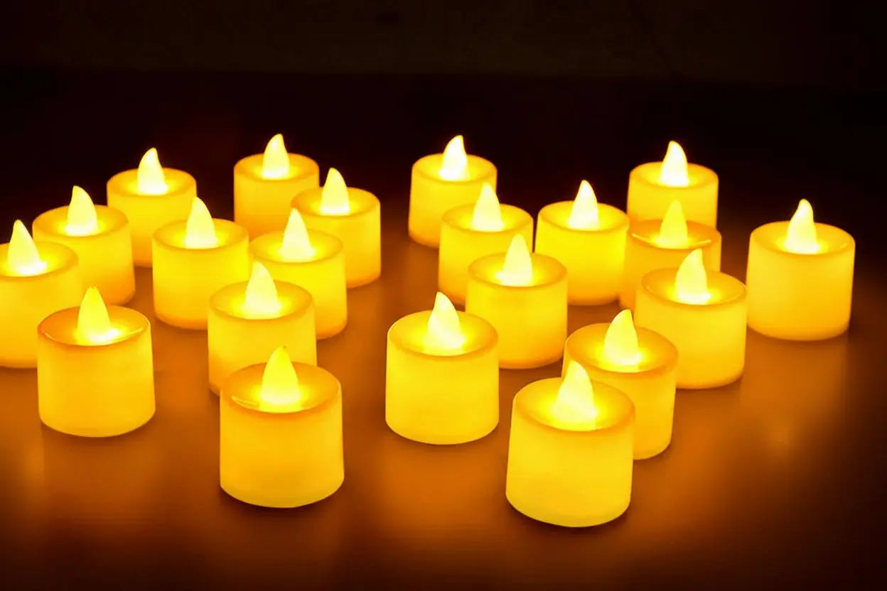 Bougies LED chauffe-plat pour photophore Photophore-bougeoir