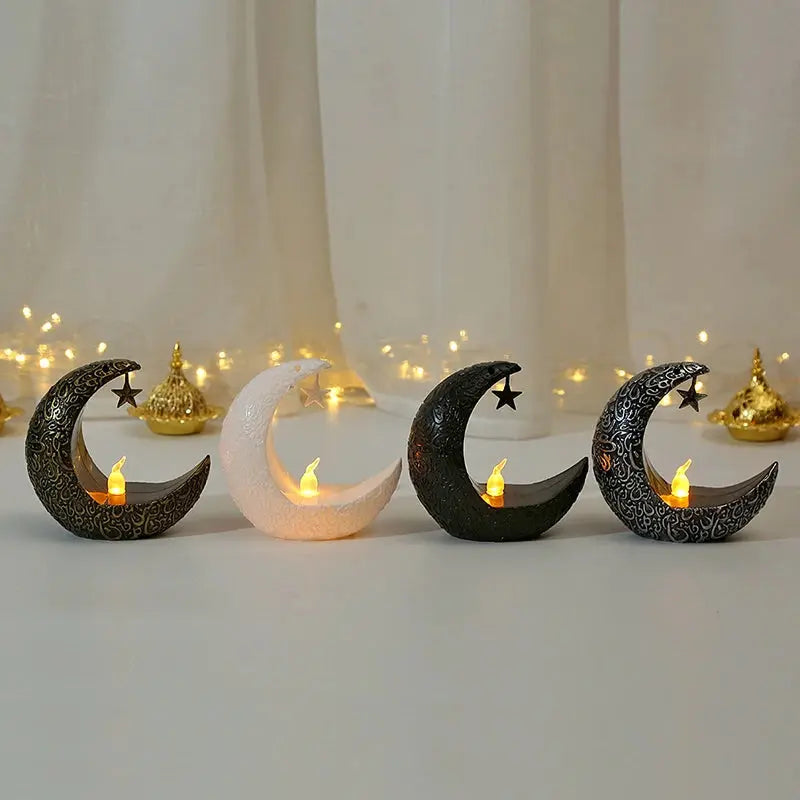 Photophore LED Ramadan étoile lune Photophore-bougeoir
