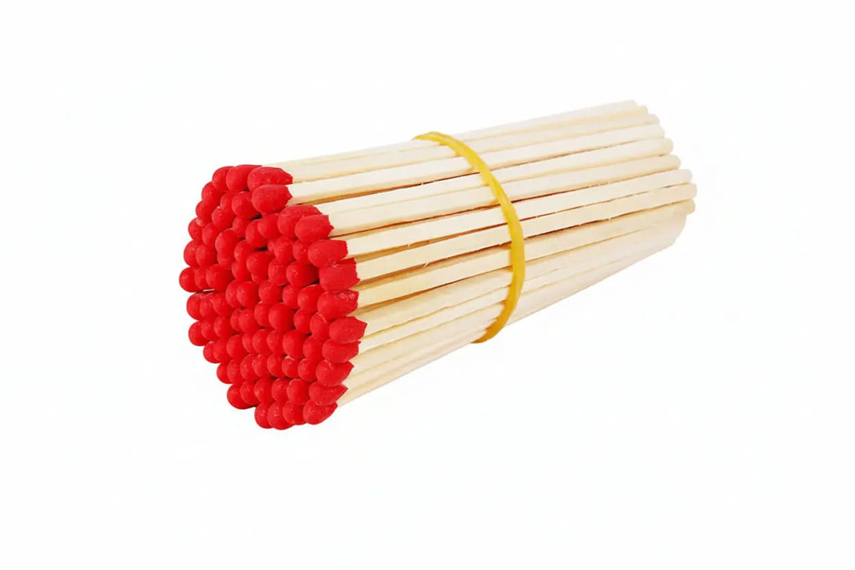 Lot de 400 allumettes longues photophore (75 mm) Photophore-bougeoir