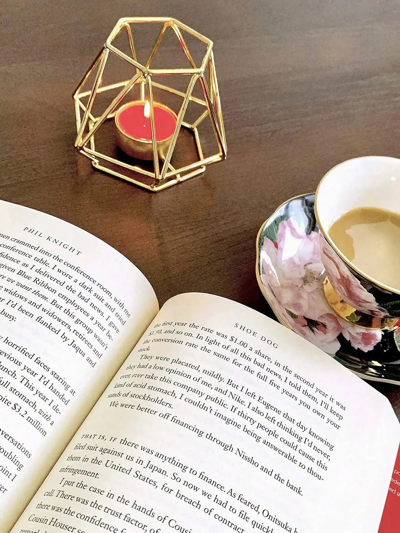 Photophore hexagonal ajouré en métal Photophore-bougeoir