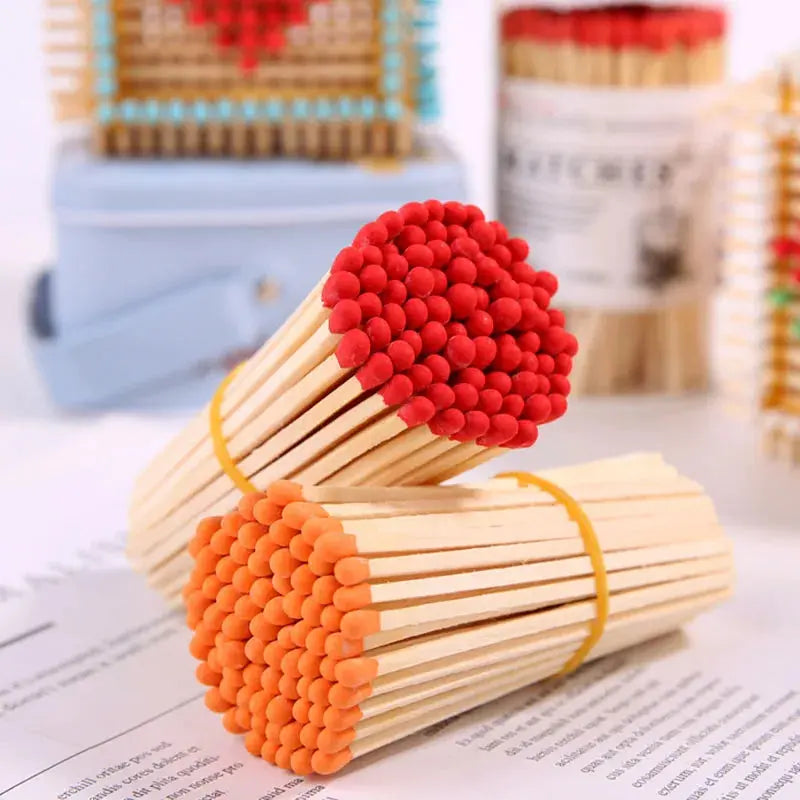 allumettes longues multicouleurs