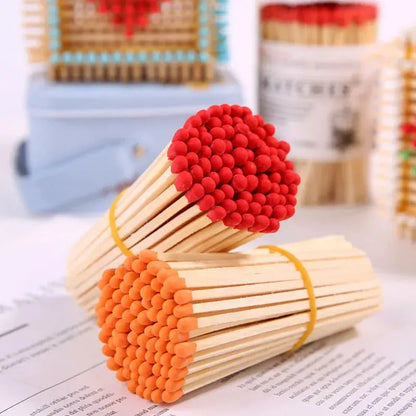 allumettes longues multicouleurs